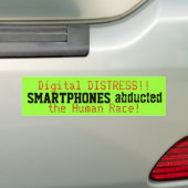 Smartphones ontvoerd de Bumpersticker van de Mense (Op auto)