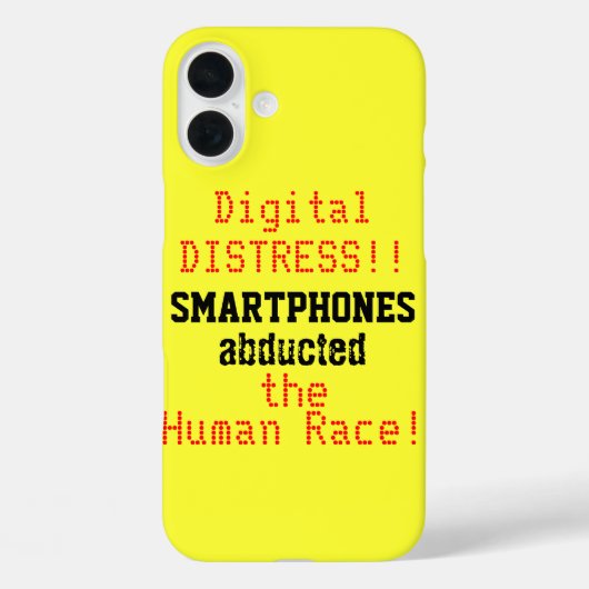 Smartphones ontvoerd door het Human Race Digital F Case-Mate iPhone Case (Achterkant)