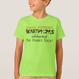 Smartphones ontvoerde de Human Race Funny Kinder T-shirt
