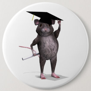 Smartste rat in de stad ronde button 6,0 cm