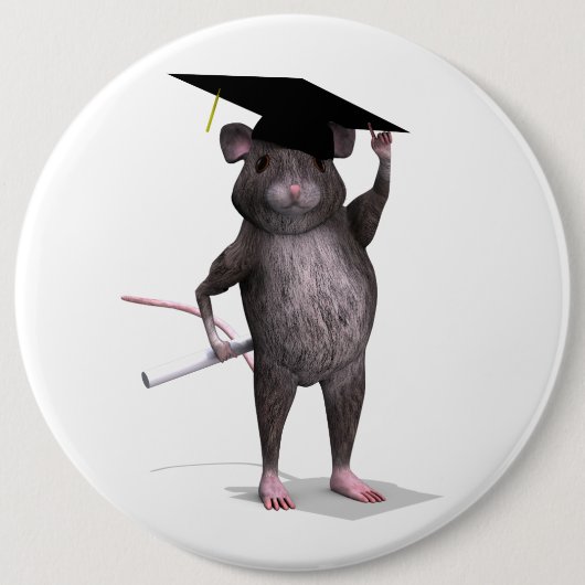 Smartste rat in de stad ronde button 6,0 cm (Voorkant)