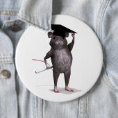 Smartste rat in de stad ronde button 6,0 cm (In situ)