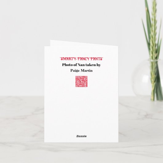 Smarty-Fancy Broek Grappig Kaart (Achterkant)