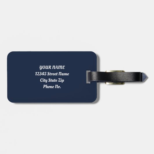 Smarty Llama Chic Bagagelabel (Achterkant horizontaal)