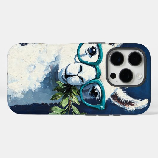 Smarty Llama Chic Case-Mate iPhone Case (Achterkant (horizontaal))