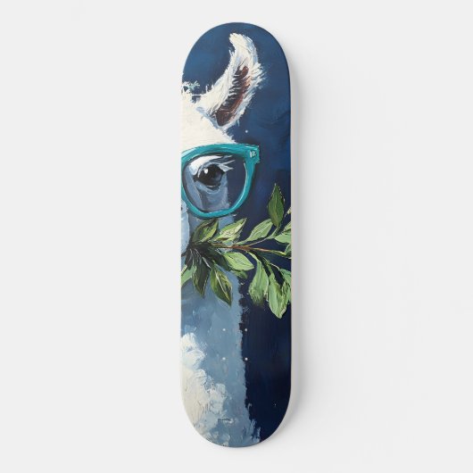 Smarty Llama Chic Persoonlijk Skateboard (Voorkant)