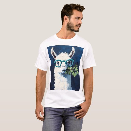 Smarty Llama Chic T-shirt (Voorkant volledig)