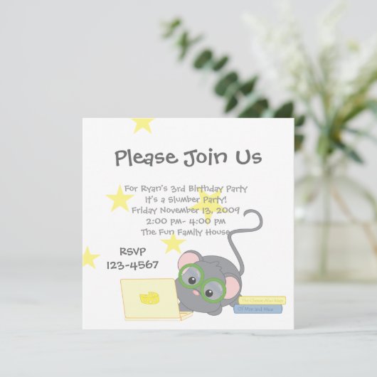 Smarty Mouse Kaart (Staand voorkant)