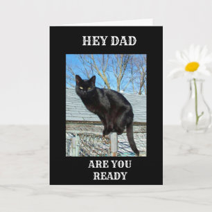 *SMARTY PANTS BLACK CAT VOOR DAD** BIRTHDAY KAART