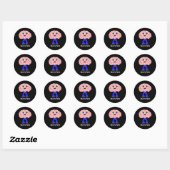 Smarty Pants Brain Ronde Sticker (Vel)