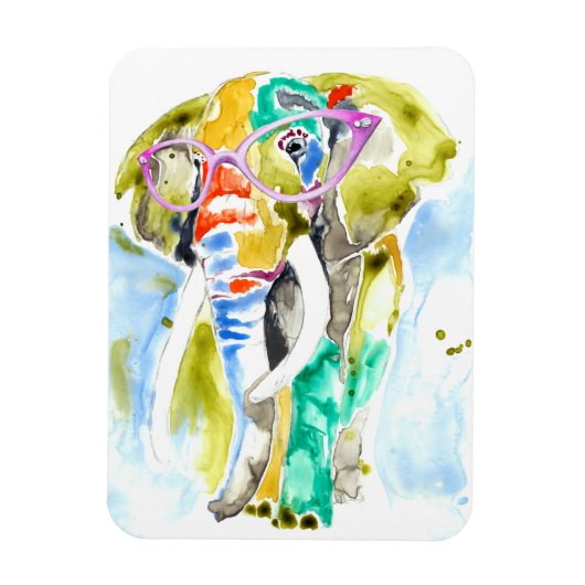 Smarty-Pants Elephant Magneet (Verticaal)