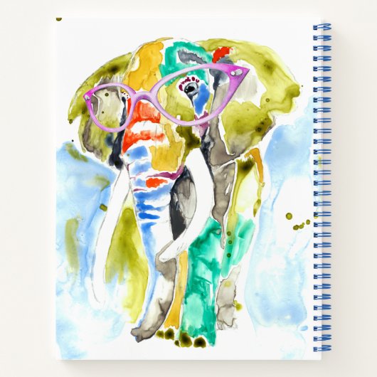 Smarty-Pants Elephant Notitieboek (Achterkant)