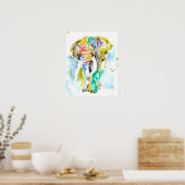 Smarty-Pants Elephant Poster (Keuken)