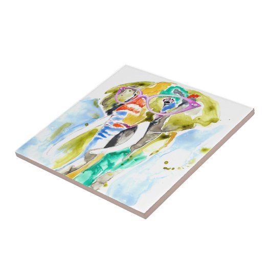 Smarty-Pants Elephant Tegeltje (Zijkant)