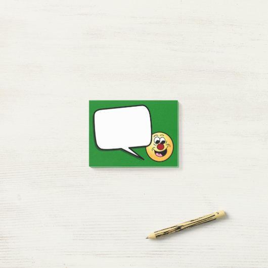 Smarty Pants Face Grumpey Post-it® Notes (Op bureau)