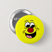 Smarty Pants Face Grumpey Ronde Button 5,7 Cm (Voorkant /achterkant)