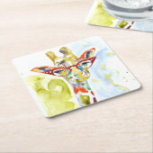 Smarty-Pants Giraffe Kartonnen Onderzetters (Schuin)