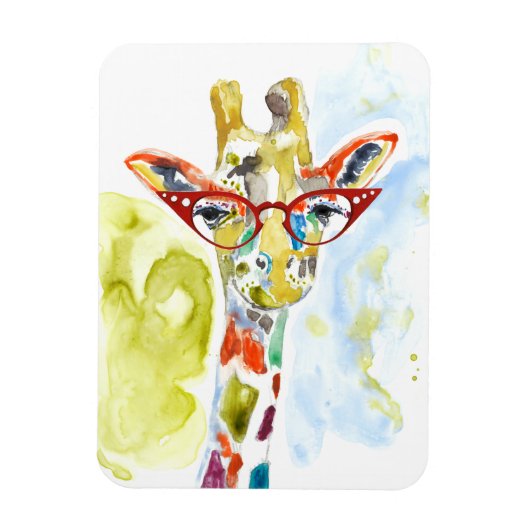 Smarty-Pants Giraffe Magneet (Verticaal)