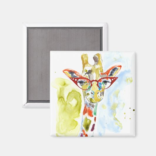 Smarty-Pants Giraffe Magneet (Voorkant / Achterkant)