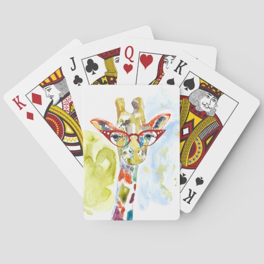 Smarty-Pants Giraffe Pokerkaarten (Achterkant)