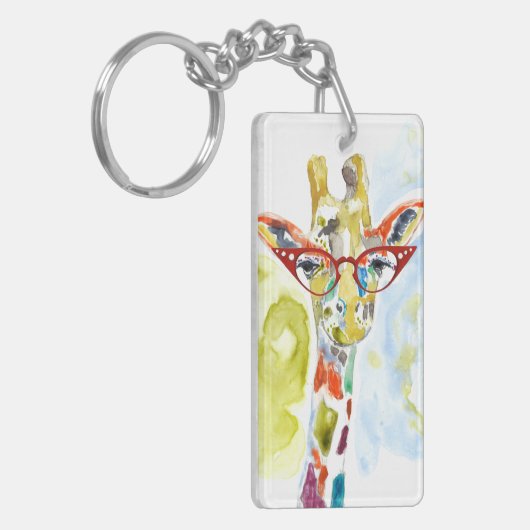 Smarty-Pants Giraffe Sleutelhanger (Voorkant Links)