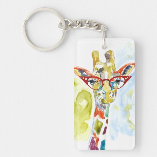 Smarty-Pants Giraffe Sleutelhanger (Voorkant)