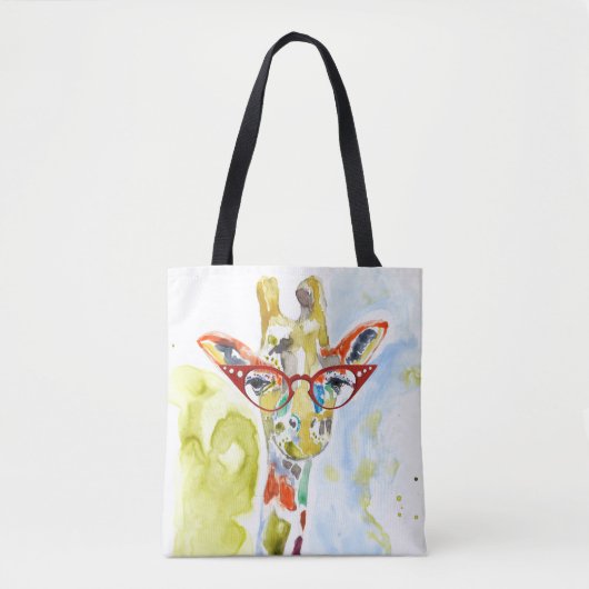 Smarty-Pants Giraffe Tote Bag (Voorkant)