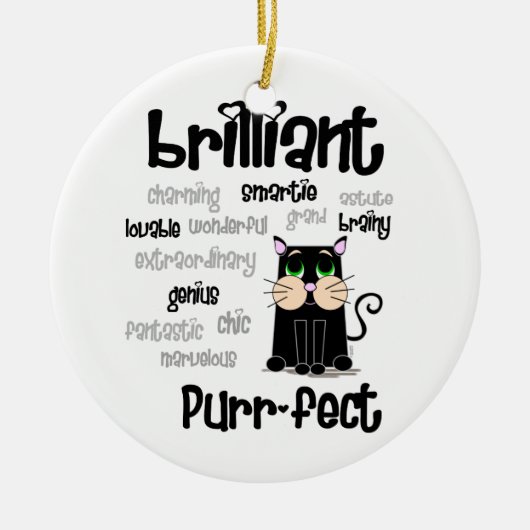 Smarty Pants Keramisch Ornament (Voorkant)