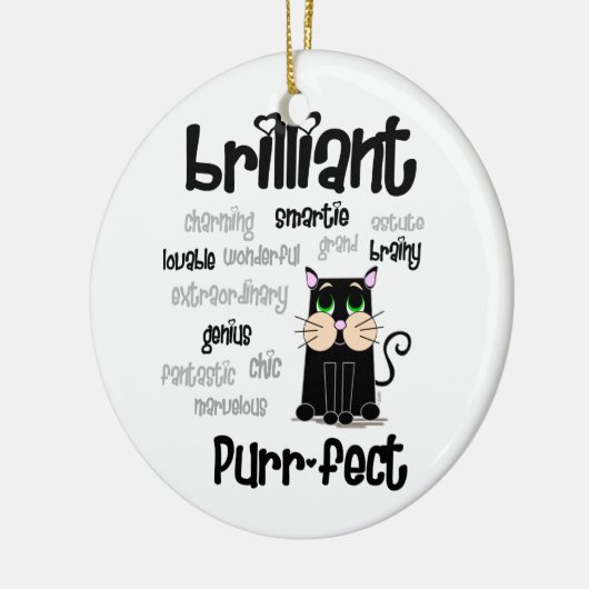 Smarty Pants Keramisch Ornament (Links)