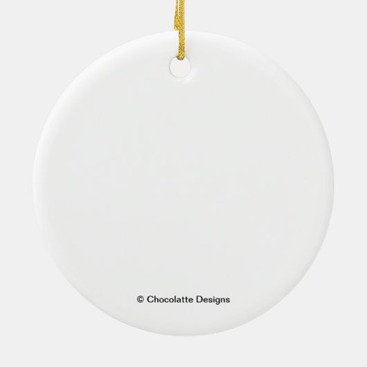 Smarty Pants Keramisch Ornament (Achterkant)