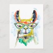 Smarty-Pants Llama Briefkaart (Voorkant)