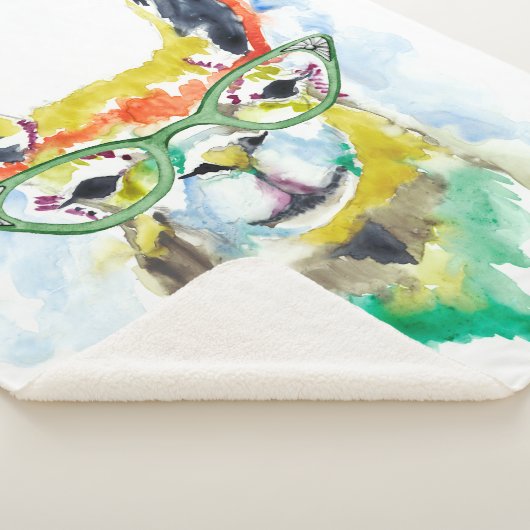 Smarty-Pants Llama Sherpa Deken (3/4)