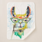 Smarty-Pants Llama Sherpa Deken (Voorkant)