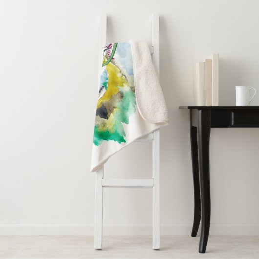 Smarty-Pants Llama Sherpa Deken (In situ)