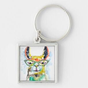 Smarty-Pants Llama Sleutelhanger