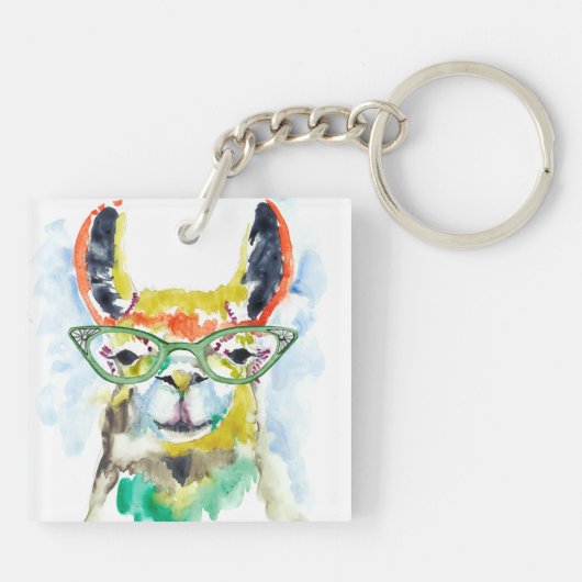 Smarty-Pants Llama Sleutelhanger (Achterkant)