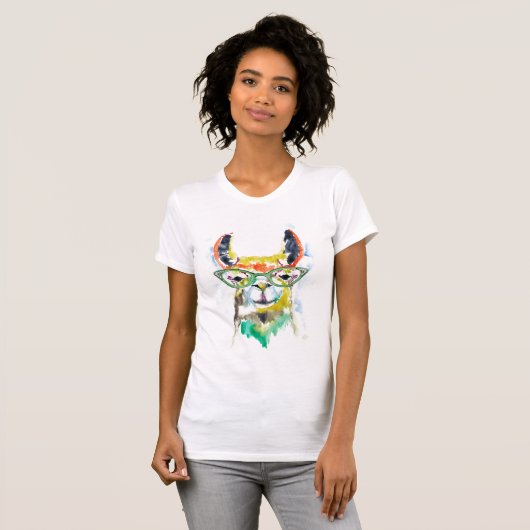Smarty-Pants Llama T-shirt (Voorkant volledig)