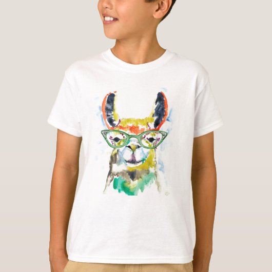 Smarty-Pants Llama T-shirt (Voorkant)