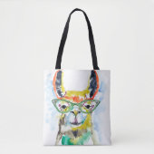 Smarty-Pants Llama Tote Bag (Voorkant)