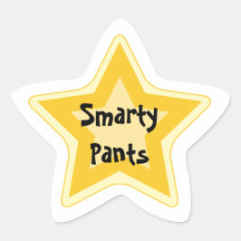 Smarty Pants - Sarcastische Gold Star Awards Ster Sticker