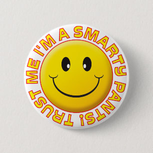 Smarty Pants Trust me Smile Ronde Button 5,7 Cm