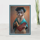 Smarty Pants Weasel Afstuderen Kaart (Voorkant)