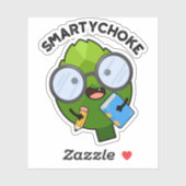 Smartychoke Funny Artichoke Pun Sticker (Vel)