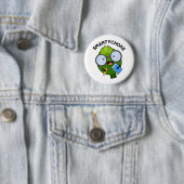 Smartychoke Funny Veggie Artichoke Pun Ronde Button 5,7 Cm (In situ)