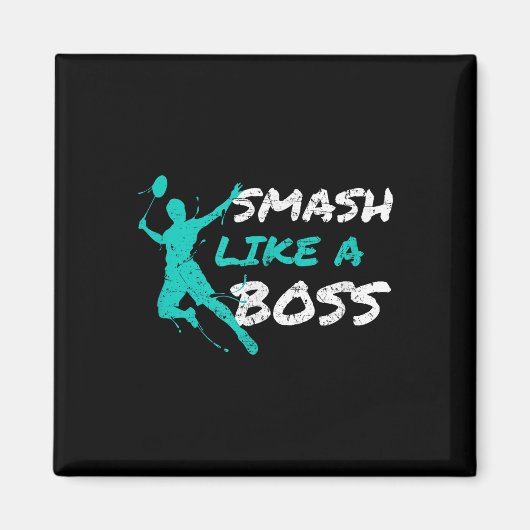 Smash als een baas Badminton Speedminton Crossmint Magneet (Voorkant)