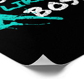 Smash als een baas Badminton Speedminton Crossmint Poster (Hoek)
