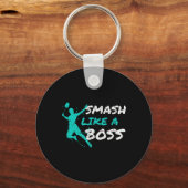 Smash als een baas Badminton Speedminton Crossmint Sleutelhanger (Voorkant)