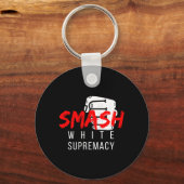 Smash Anti Black Lives Sleutelhanger (Voorkant)
