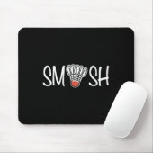 Smash Badminton - Badmintonspeler - Shuttle Raque Muismat (Met muis)