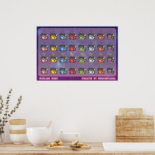Smash Bros Marlene Poster (Keuken)